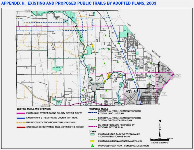 Caledonia Existing and Proposed Public Trails